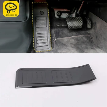 

CARMANGO For Audi A6 C8 2019 Car Styling Accelerator Rest Brake Pedal Cover Trim Frame Sticker Interior Accessories