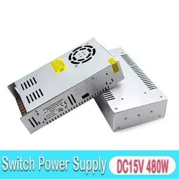 

Small Volume Single Output Switching power supply DC 15V 32A 480W Driver For Led Lighting Advertisement Signboard CCTV