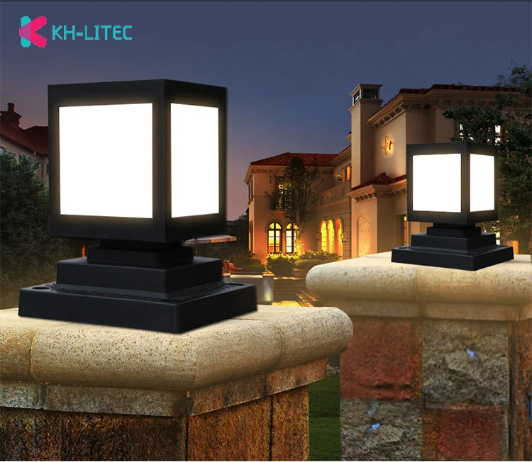 Solar-Post-Lamp-Outdoor-IP65-Waterproof-Column-head-light-For-Garden-wall-lamp-garden-Post-Deck-Cap-Column-Fence-Landscape-Lamp（3）