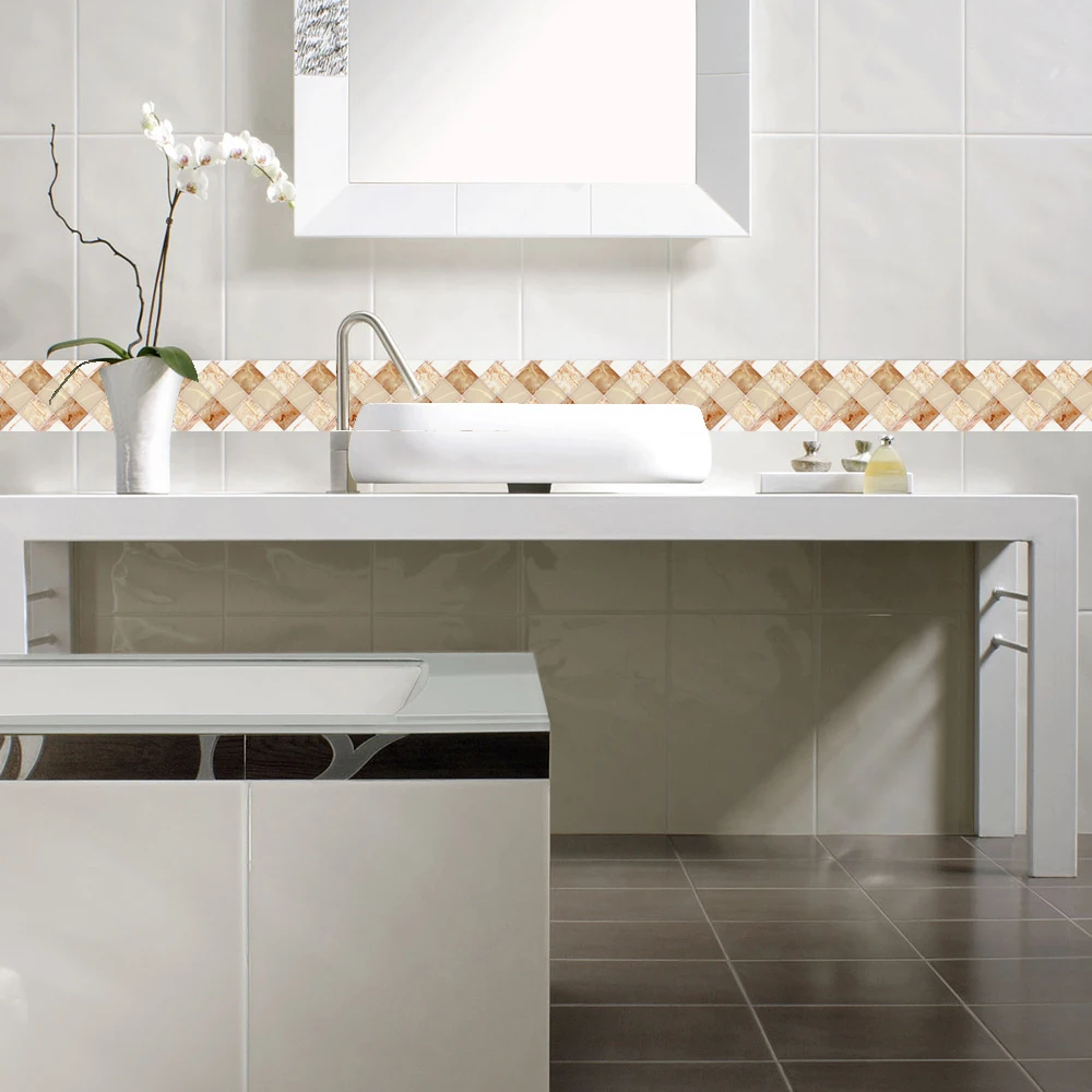 Funlife самоклеющиеся белые мозаичные плитки стикер s для украшения ванной кухни, водонепроницаемые настенные плитки наклейка стикер 10*10 см