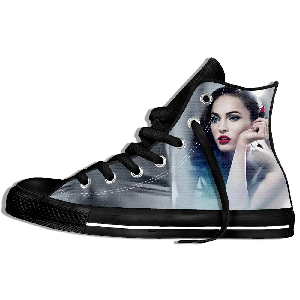 Megan Fox 1 Привлекательные женские кроссовки с рисунком из мультфильма Kate Moss Megan Fox,, повседневная обувь - Цвет: Megan Fox 1