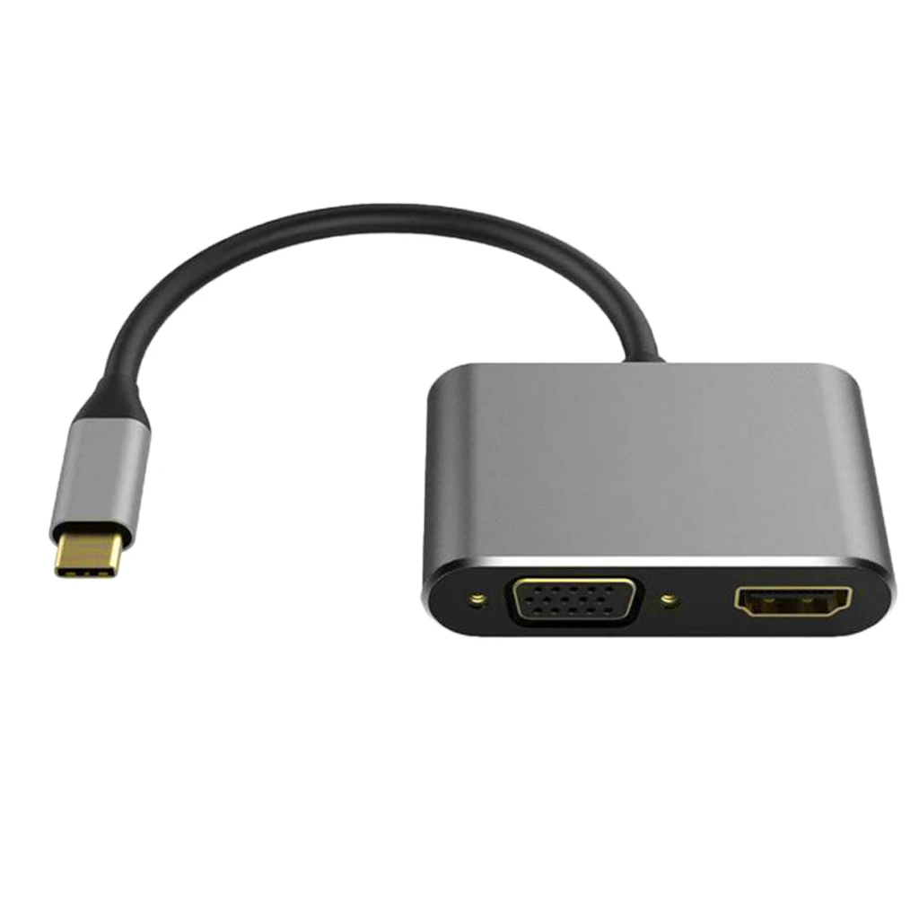 USB C к Hdmi адаптер, USB 3,1 type C к Vga Hdmi 4K конвертер UHD адаптер для MacBook Pro