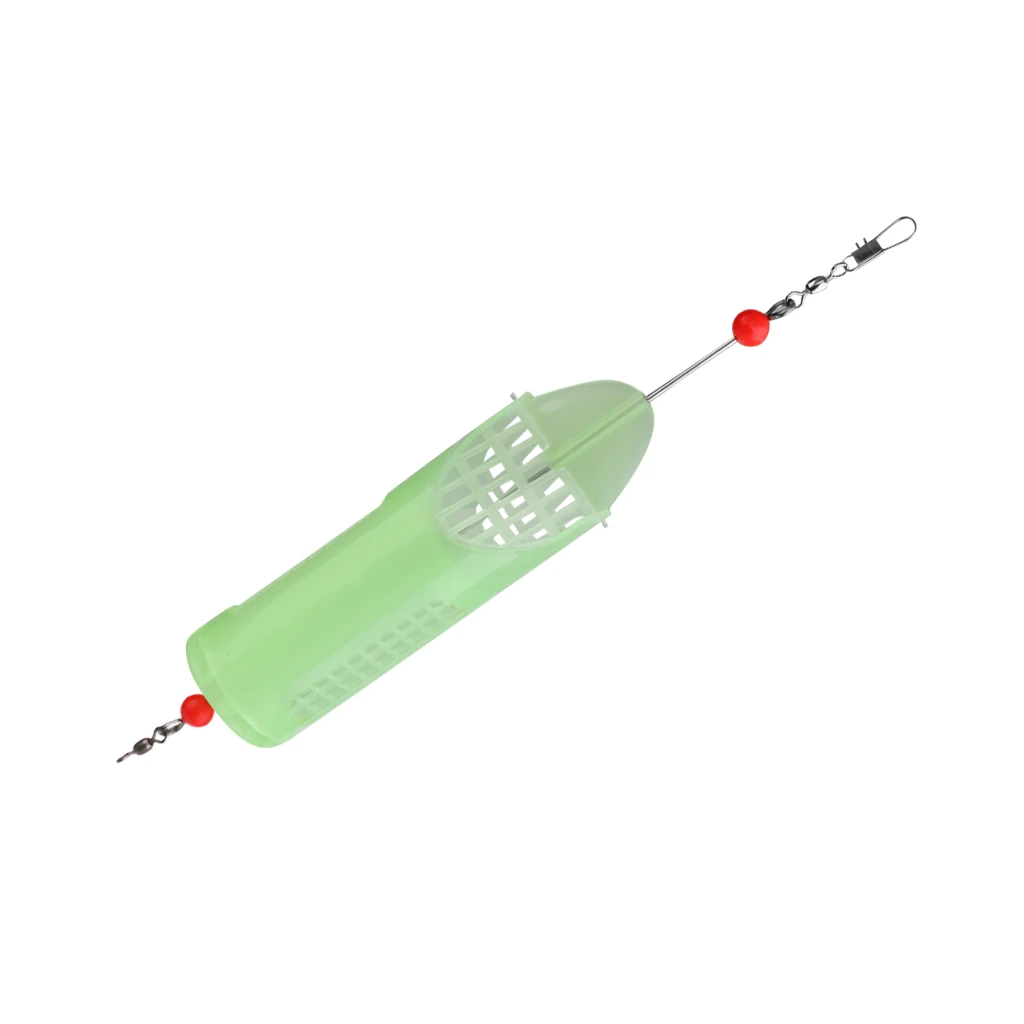 Luminous Fishing Bait Cage Carp Fishing Lures Cage Trap Basket Fishing Lures Replacement Tackles for Fisherman