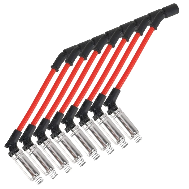 

8 Pcs Master 10Mm Racing Performance Spark-Plug Wires For Gm Suburban Corvette Silverado 1500-2500 99-06 Ls1 Vortec 4.8L 5.3L 6L