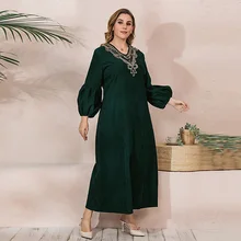 Robe De soirée trapèze style bohème, manches lanternes, grande taille 5XL, décontractée, vêtements De fête