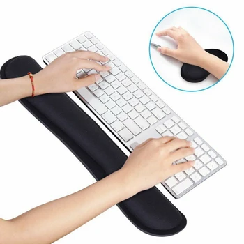 

2020 Premium Mouse Pad Memory Foam Keyboard Wrist Support Bar And Mouse Wrist Rest Pads Set 2pc