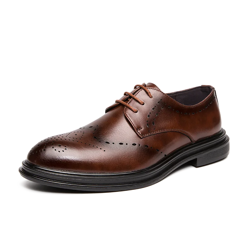 Pattern Leisure Office Shoes For Men Brand Business Fashion Man design Luxury Leather Men's | Обувь