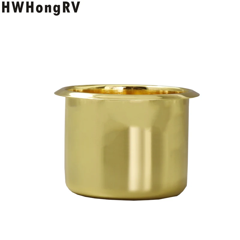 Gold Plated Cup Holder For Bottle On The Table Yacht Cup Holder Camper Office Desk Wagon And Caravan Drink