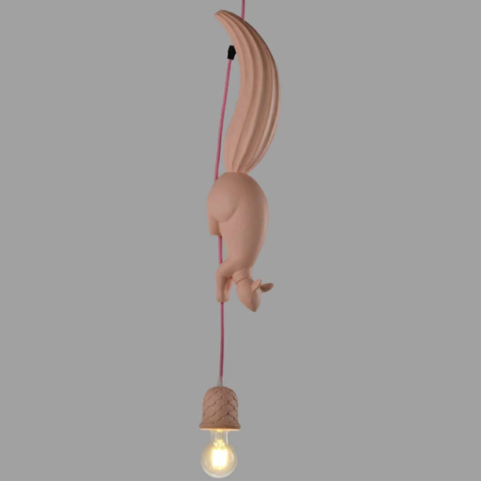 Novelty Squirrel Pendant Ceiling Light Fixture Lighting Hanging Lamp Study