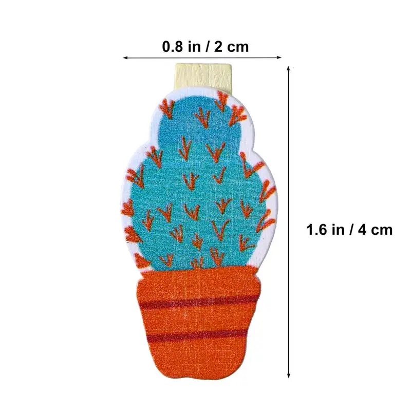 10 шт. милые кактусы деревянные колышки для фото зажимы булавки Примечание Памятка держатель для карт прищепки