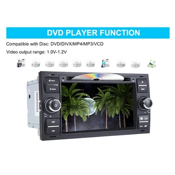 

Android 10 7 Inch Car DVD Multimedia Player Car GPS Radio Navi Player for FORD Focus II(2005-2007) C-Max(2005-2007)