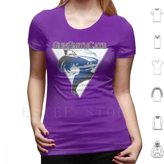 T Shirt Biru Gunsmith Cats Rally Kaus 