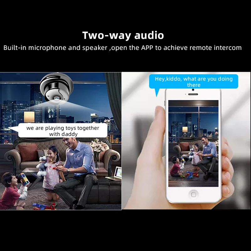 Беспроводная мини IP камера с Wi Fi HD 1080P инфракрасное ночное видение безопасность