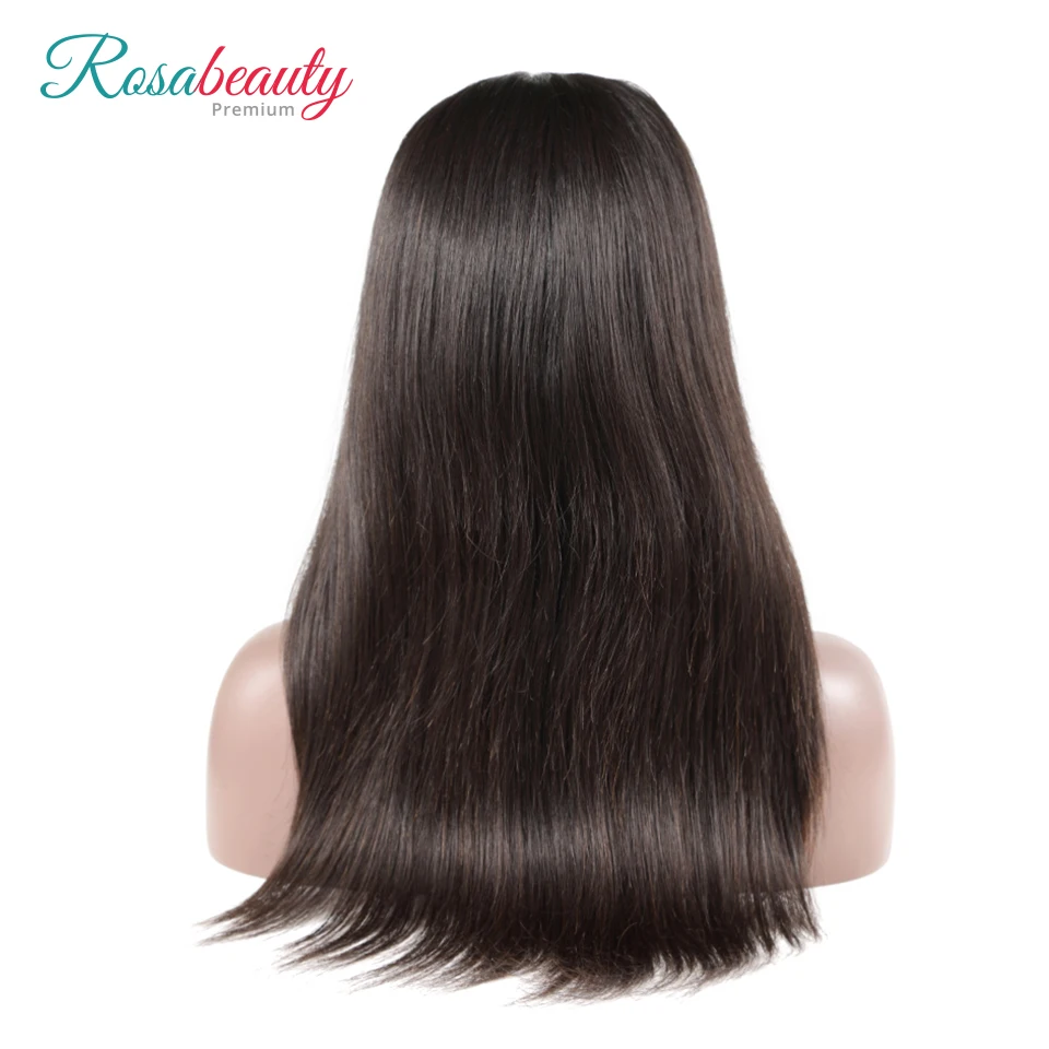 [Rosabeauty] OneCut волосы прямые 8-28 дюймов 13x6 человеческие волосы remy кружево спереди парик с высокой плотностью 250% полный толстый конец