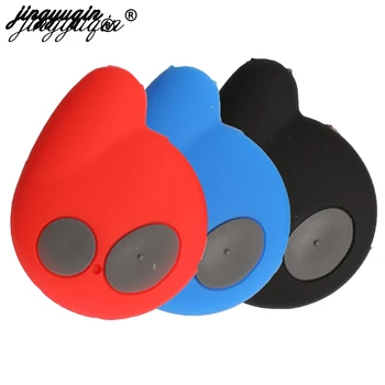 

jingyuqin 30pcs/lot Silicone 2 Button Replacement remote Key Shell Case Fob for Cobra Alarm 7777 Remote Key FOB Cover Protector