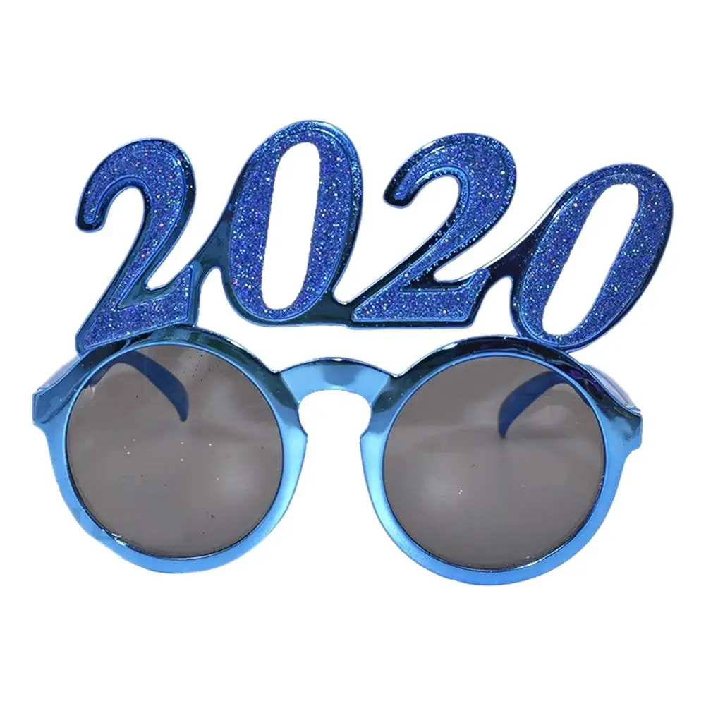 2020 New Year Eve Glasses Christmas Masquerade Frames Glasses Masks Festival Decoration for Cosplay Boys Girls Party Supplies