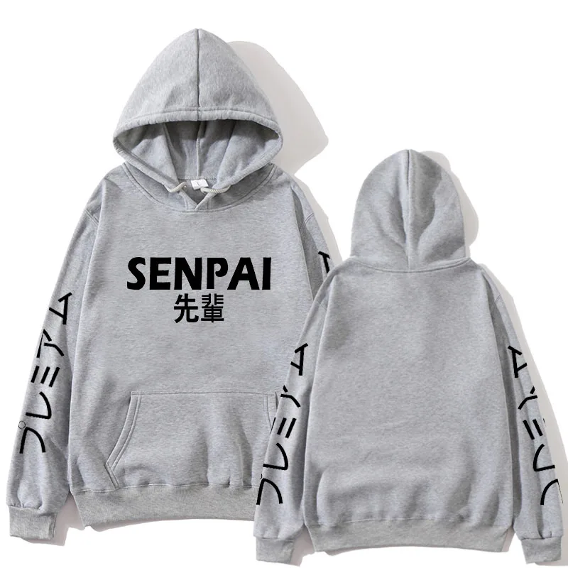 SENPAI, модная японская уличная одежда, толстовка с капюшоном, несколько цветов, для мужчин и женщин, с принтом, Harajuku, толстовки, пуловер, sudadera hombre