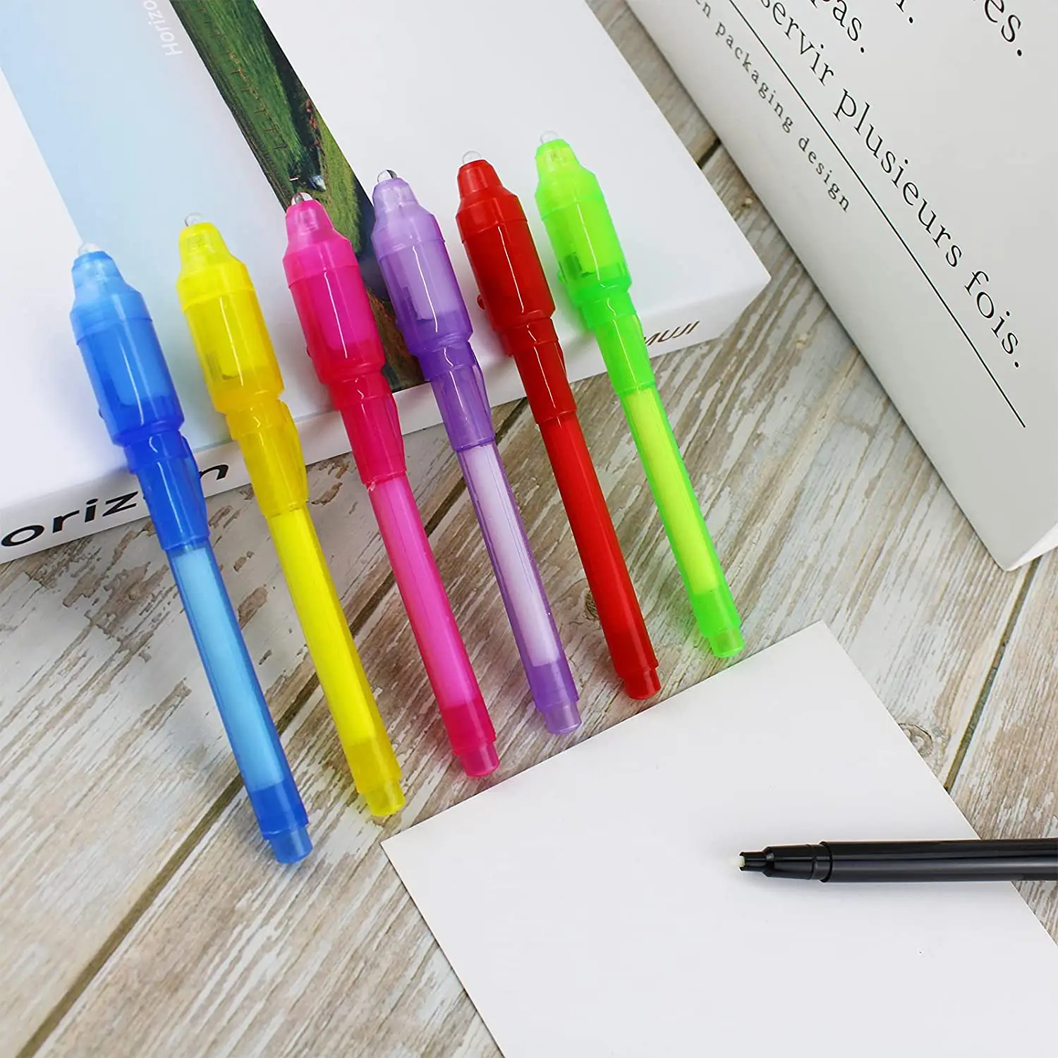 Invisible Spy Disappearing Ink Pen UV Light Fun Activity Entertainment Secret Message Kid Goodies Bag Toy 5pcs multifunction ballpoint pen multifunctional pen ballpoint pen ball point pen
