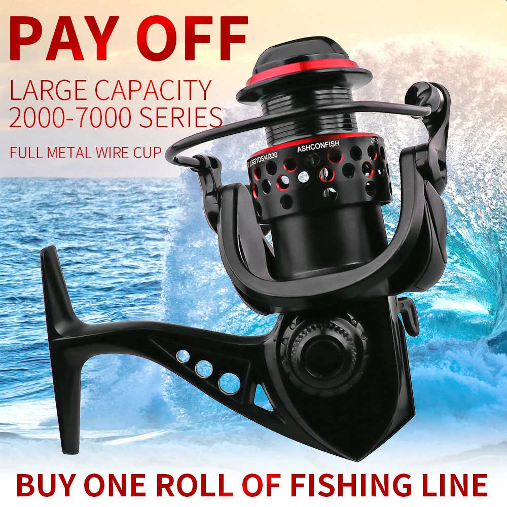 Carretel de Pesca Engrenagem de Água Super Leve Alumínio Metail Carretel Fiação 8 kg Max Arraste 5.0: 1 Relação Doce Carpa Pesca 2000 H-7000 h Cnc 3 Super leve cnc alumínio metail carretel fiação