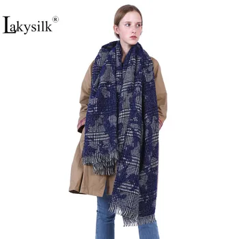 

Top Quality Brand Cashmere Scarf Women Winter Thick Solid Graffiti Pashmina Shawls Woman Men's Large Tassel Scarf Snood 180cm