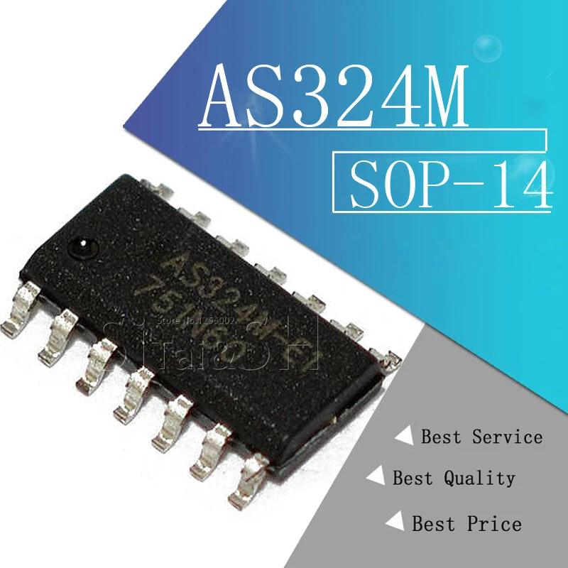 10 개/몫 AS324M E1 AS324M SOP 14|integrated circuit|circuitcircuit ...