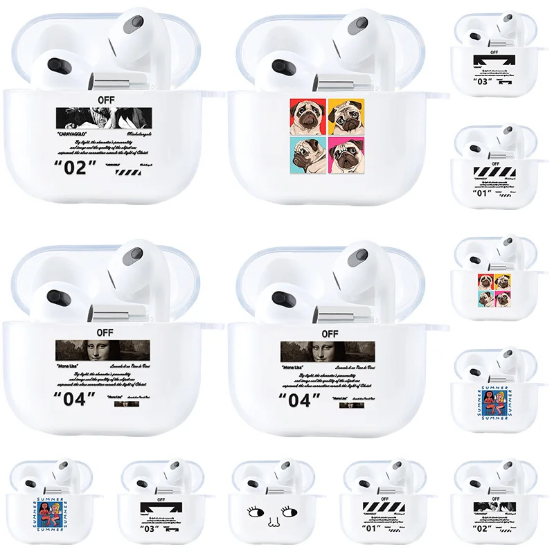 Crystal Earphone Case For Apple AirPods 3 Case Silicone Protective Cover For Air Pods 3 2 1 Accessories Transparent Charging Box