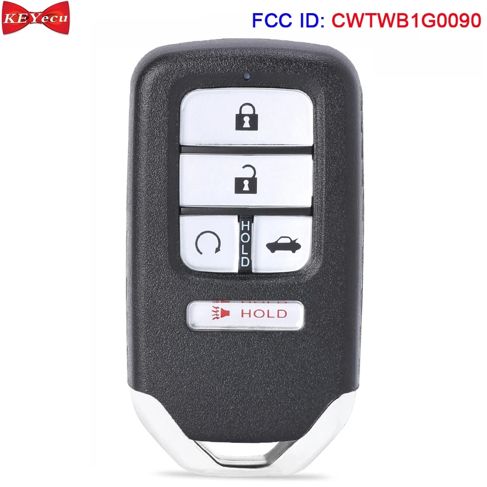 KEYECU для Honda Accord 2018 2019 2020 2021 Φ CWTWB1G0090 72147-TVA-A01 72147-TVA-A31 433 МГц FSK 4A Chip | Автомобили и