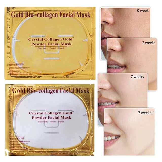 øre For tidlig kind 24k Gold Collagen Face Mask Lip Eye Nose Face Remove Wrinkle Anit Age  Golden Moisturizing Masks Beauty Face Skin Care - Masks - AliExpress