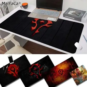 

MaiYaCa World of Warcraft logo DIY Design Pattern Game mousepad Speed/Control Version Large Gaming Mouse Pad
