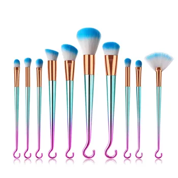 

7/10 pcs Makeup brushes with Hook New Foundation Eyebrow Eyeliner Blush Cosmetic Concealer Make up brushes Tools