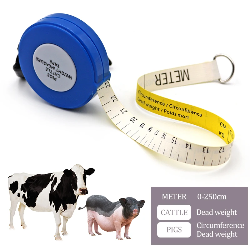 Livestock Animal Body Pigs Cattle Weight Measure Tape Pig Farm Cow Weight Measure Vet Tools Measuring Ruler Hot Sales 2022