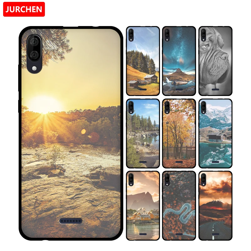 

JURCHEN 2019 Cover For Wiko Y80 Phone Case Fashion Pattern Soft Silicone TPU Cover For Wiko Y80 2019 Case WikoY80 Y 80