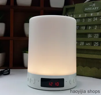 

New product with Bluetooth speaker LED clock baby touch control RGB night light, USB sensor, suitable for laptop fashion