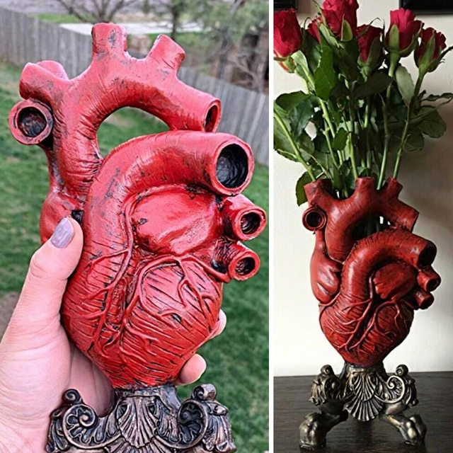 Vaso cuore anatomico per fiori scultura a forma creativa arte  personalizzata resina Desktop decorazione della casa regalo per soggiorno -  AliExpress