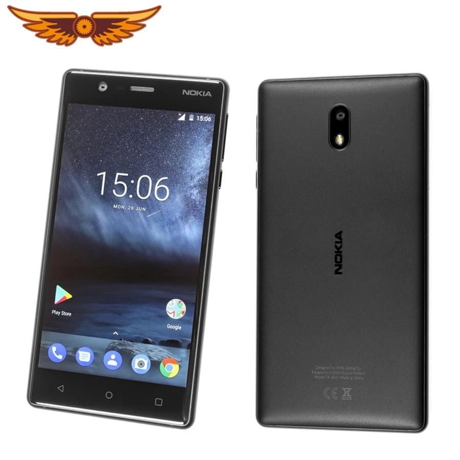 Nokia 3-teléfono móvil Original desbloqueado, smartphone con pantalla de 5,0 pulgadas, 2GB de RAM, 16GB de ROM, LTE, SIM única, cámara de 8MP, WIFI, Android