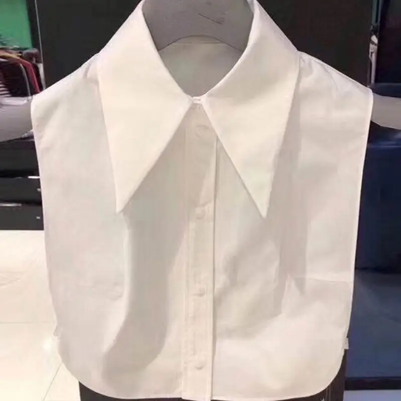 Detachable Collar Elegant Women Half-length Shirt Tie Casual Lapel LP 