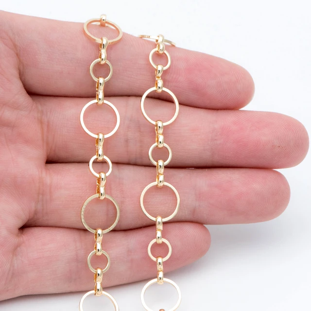 Gold Plated Chain Jewelry Making  14k Gold Chain Jewelry Making - 6 14k Gold  Plated - Aliexpress