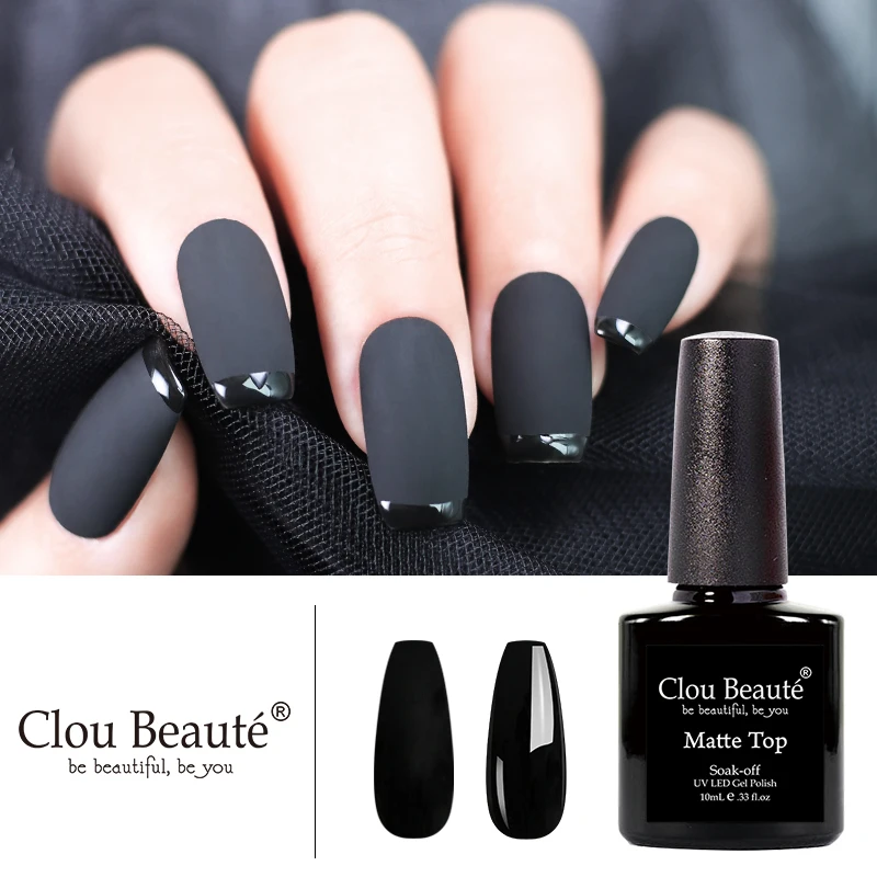 Матовое Гель-лак для ногтей Clou Beaute 10 мл УФ-Гель-лак не вытирается Базовое покрытие