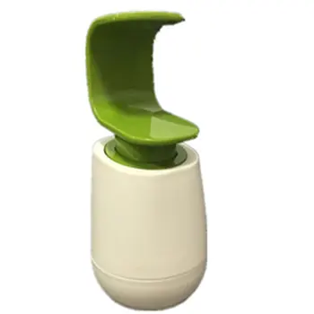 

C-type one-handed back push soap dispenser ABS Storage Storage soap Kitchen bathroom supplies Green white 1 bag