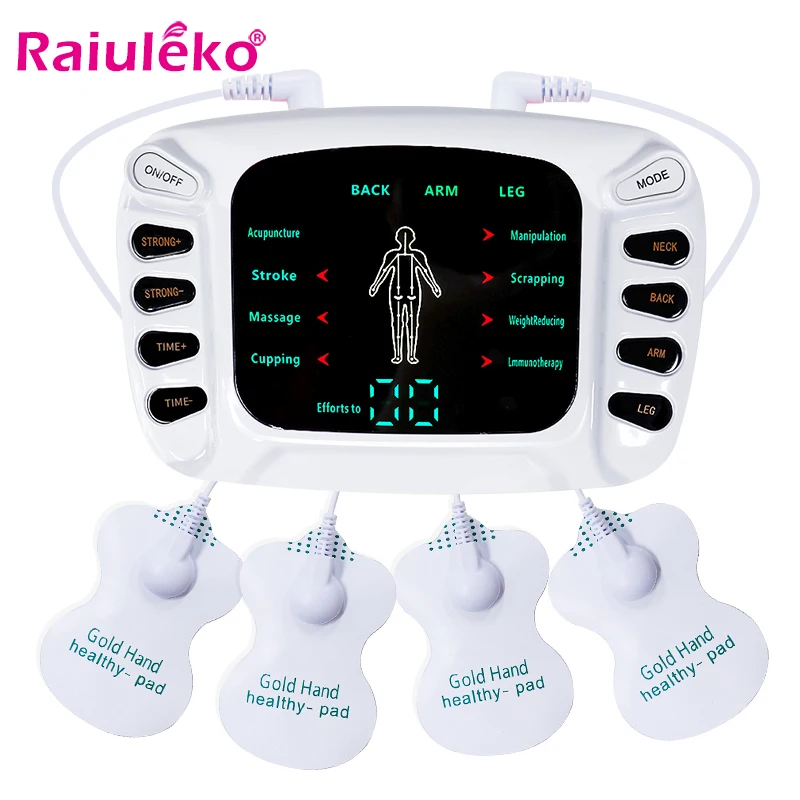 EMS Muscle Stimulator Tens Acupuncture Slimming Massager Digital Therapy Machine Physiotherapy Apparatus For Back Neck Foot