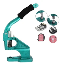 Máquina de prensado Manual de ojales, herramienta de instalación de ojales, Kit de costura, botones a presión, máquina de prensado Manual