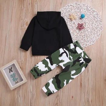 Newborn Baby Boys Clothes Spring Long Sleeve Sweatshirts +Camouflag Pants Baby Outfit Tracksuit Fall Boy Clothing 6 12 18 24 M 2