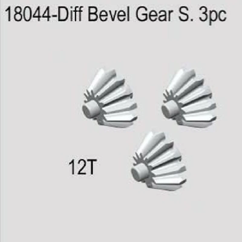 Diff Bevel Gear S.12T 3 шт. для Vrx Racing 1/18 RC Cars RH1811 RH1812 RH1818 RH1817 RH1819 RH1820 подходит 18044 | Игрушки и