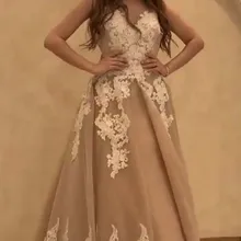 Новое поступление, круглый вырез, иллюзия, с вставкой из кружева, с бусинами, жемчугом, без рукавов, плиссированные трапециевидные вечерние платья длиной до пола