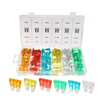 

uxcell Uxcell High Quality 120Pcs 5A-30A Car Fuses Assortment Kit , Assorted Car Truck Fuse Assortment Plastic Zinc Alloy