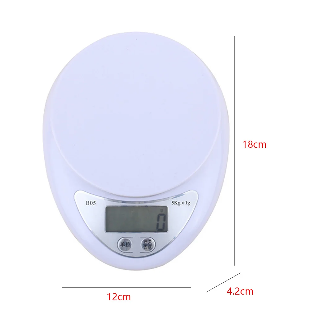 FenKicyen Cool 5KG/1g Digital Scale LED Electronic Scales Food Measuring Weight Tool Portable Gadgets Kitchen Digital Scale New