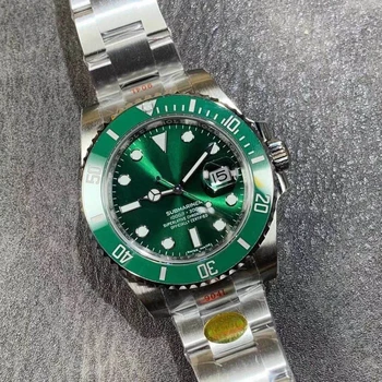 

top brand men's AAA luxury watch green GMT series ceramic rose gold rlx 40MM dial date strap automatic mechanical wristwatch