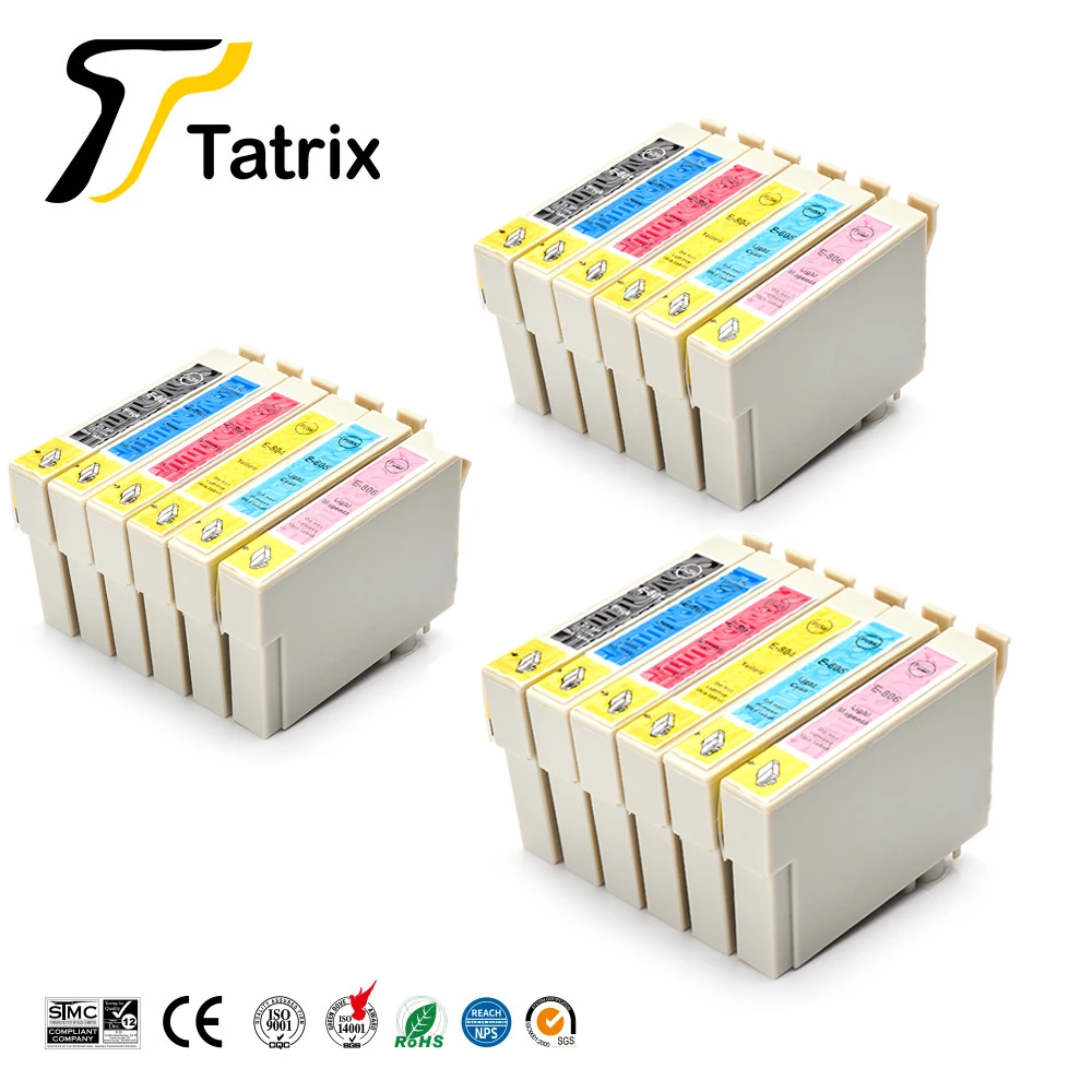 Tatrix T0801 T0802 T0803 T0804 T0805 T0806 цветной совместимый картридж для принтера Epson Stylus Photo R265