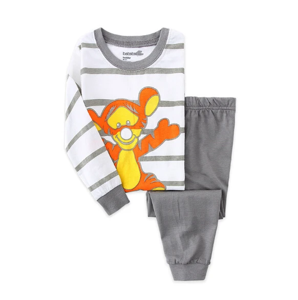 New Baby Kids Pajamas Sets Cotton Long Sleeved T shirt+pant Cartoon Girl Clothing Autumn Sleepwear Suit Pyjama Trousers