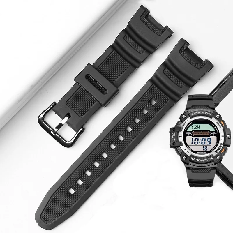 Per Cinturino In Silicone Per Cinturino Da Alpinismo Casio 3157 Sgw-100 Sgw-100-1V 3166 Sgw-200 Bracciale Impermeabile In Gomma Per Sport All'Aria Ape